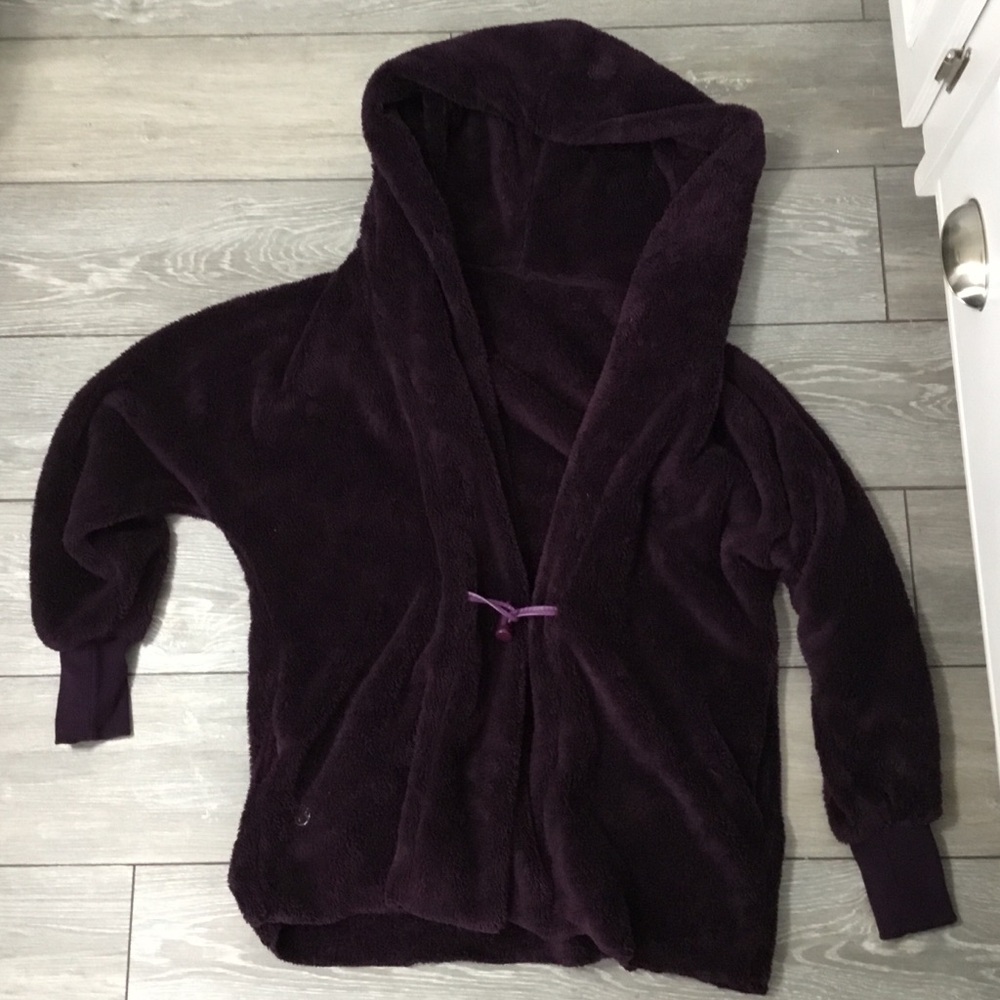 Buff Bunny Royal Purple Teddy Cardigan L/XL